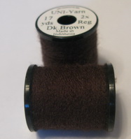 UNI - Yarn 17 yds 2x dk brown